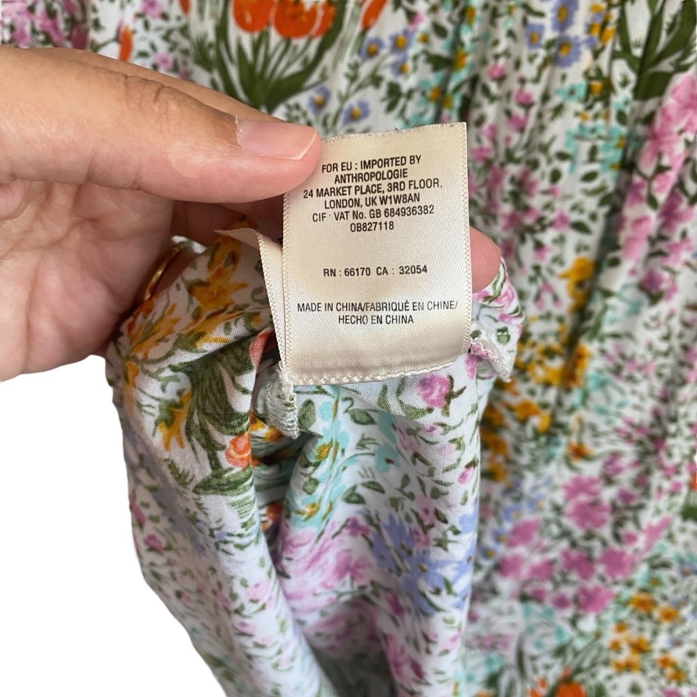 4 of 52 conversations by Anthropologie Floral Blouse - Picture 8 of 9